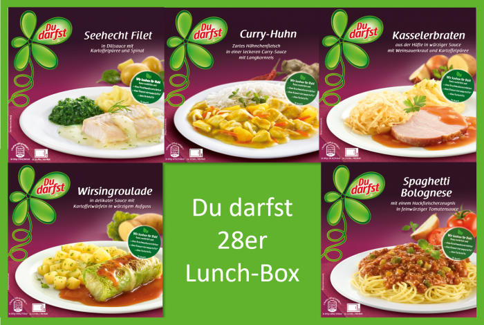 Du darfst: Menü-Box mit 28 köstlichen Komplettgerichten 